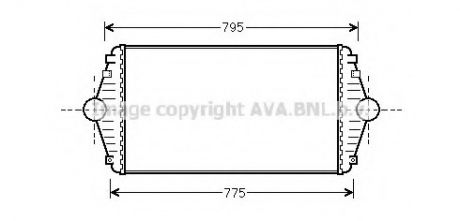 CN4086 AVA Cooling Systems Интеркулер P806/EVASION/ULYSSE D 94- (Ava)