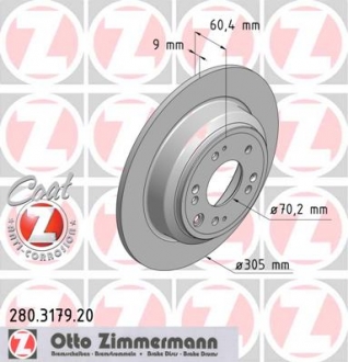 280317920 Otto Zimmermann GmbH Диск гальмівний