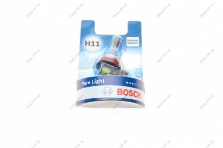 1987301339 Bosch Автолампа (12V 55W H11 PURE LIGHT блистер)