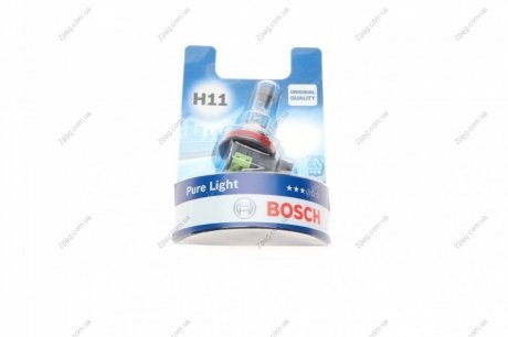 1987301339 Bosch Автолампа (12V 55W H11 PURE LIGHT блістер)