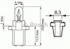 1 987 302 515 Bosch Лампа 24V BAX24V 1.2W B8.3d (пр-во Bosch) (фото 6)