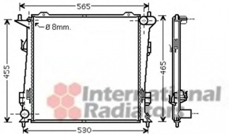 83002098 Van Wezel Радіатор CEED 16CRDiPF MT 06- (Van Wezel)