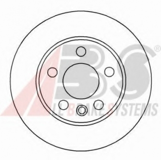 16659 A.B.S  Диск тормозной VW T4 задн. (пр-во ABS)