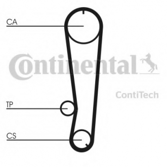 CT655 Continental Ремень зубчатый ГРМ (Пр-во ContiTech)