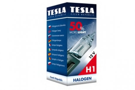 B30101 TESLA  Лампа H1 12В 55Вт P14,5s, +50% света