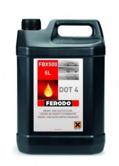 FBX500 Ferodo Рідина гальмівна DOT 4 5л