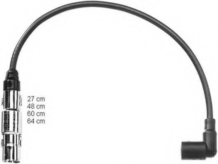ZEF1117 BERU Комплект кабелів високовольтних