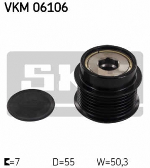 VKM 06106 SKF Механизм свободного хода генератора