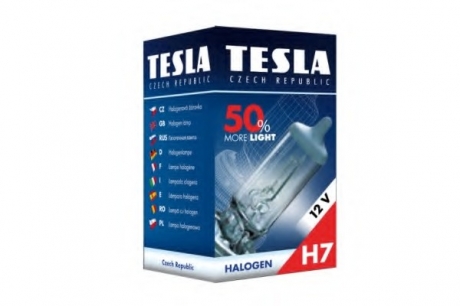 B30701 TESLA  Лампа H7 12В 55Вт PX26d, +50% света