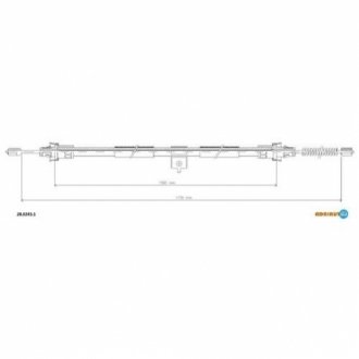 Тросик стояночного тормоза Adriauto 28.0243.1
