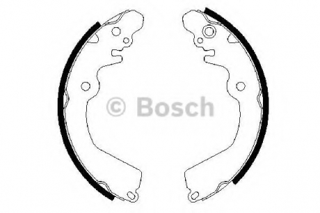 0986487451 Bosch Тормозные колодки барабанные Bosch