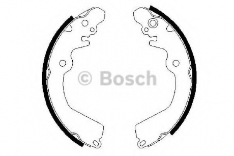 0986487451 Bosch Гальмівні колодки барабанні