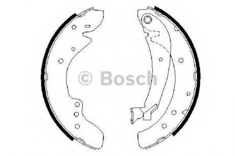 0986487521 Bosch Тормозные колодки барабанные Bosch