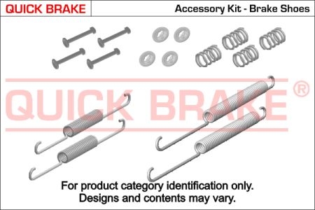 105-0617 QUICK BRAKE Монтажний к-кт гальмівних колодок