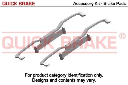 109-1849 QUICK BRAKE Монтажний к-кт гальмівних колодок