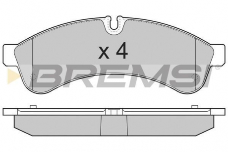 BP3365 BREMSI Гальмівні колодки зад. Daily 06-