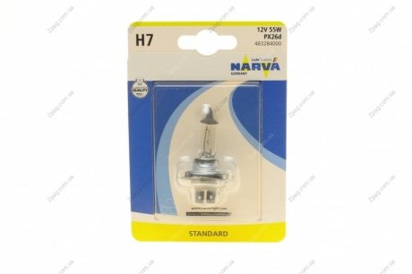 483284000 NARVA Автолампа H7 12V NARVA 55W PX26d
