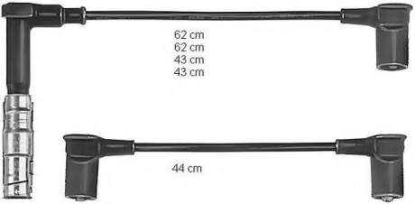 ZEF585 BERU Комплект кабелів високовольтних
