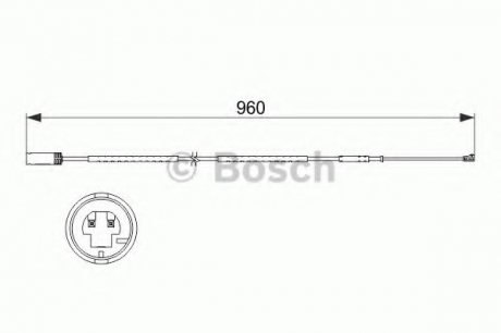 1 987 473 523 Bosch Датчик ЗНОШУВАННЯ ДИСК.КОЛ.ЗАД