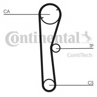 CT674 Continental Ремень зубчатый (довж. 60-150)