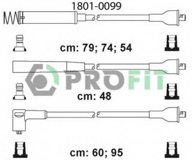 1801-0099 PROFIT Комплект кабелів високовольтних