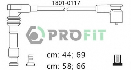 1801-0117 PROFIT Комплект кабелів високовольтних