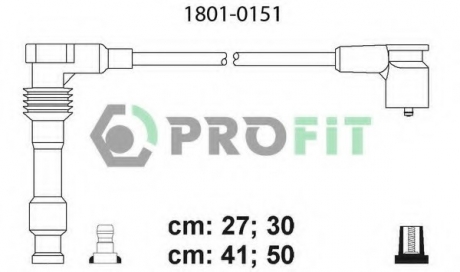 1801-0151 PROFIT Комплект кабелів високовольтних