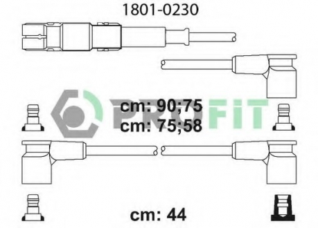 1801-0230 PROFIT Комплект кабелів високовольтних