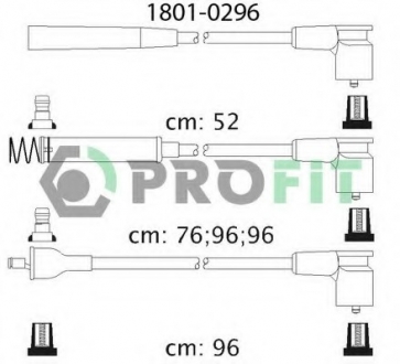 1801-0296 PROFIT Комплект кабелів високовольтних
