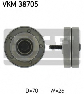 VKM 38705 SKF Ролик модуля натягувача ременя