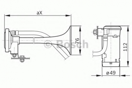 0328003024 Bosch Звуковой сигнал (пр-во Bosch)