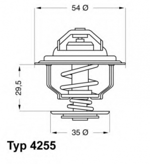 4255.87D WAHLER,Wahler  Термостат OPEL (пр-во Wahler)