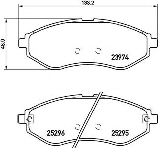 P10057 Brembo Гальмівні колодки дискові