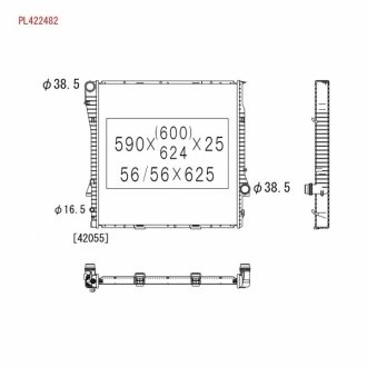 PL422482 KOYORAD Радиатор охлаждения двигателя