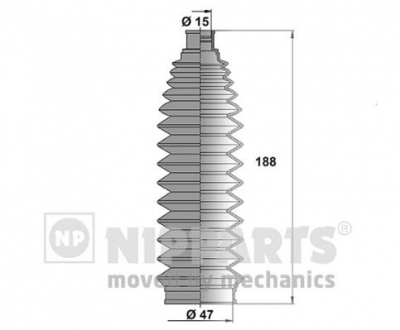 N2841032 Nipparts  Пильовик рульового механізма