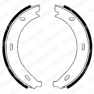 Тормозные колодки барабанные LS1902