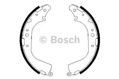 0 986 487 354 Bosch Колодки гальмівні барабанные