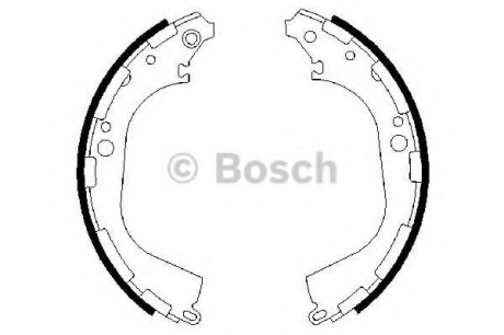 0 986 487 464 Bosch Колодки гальмівні барабанные