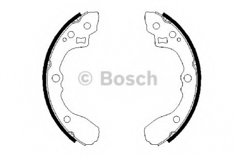 0 986 487 687 Bosch Колодки гальмівні барабанні