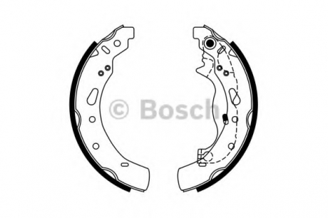 0 986 487 767 Bosch Колодки гальмівні барабанные