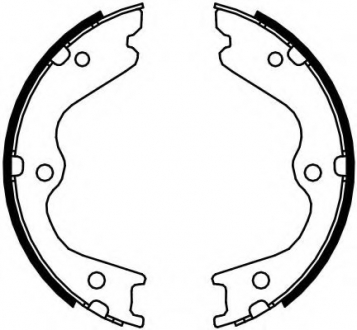 FSB4107 Ferodo Колодки гальмівні барабанные