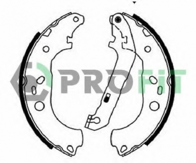 5001-0687 PROFIT Колодки гальмівні барабанные