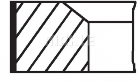 039RS001140N0 MAHLE Комплект кілець на поршень