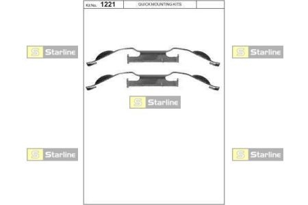 BD PR38 Starline Ремонтний комплект колодок