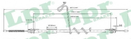 C0293B LPR Трос ручного гальма