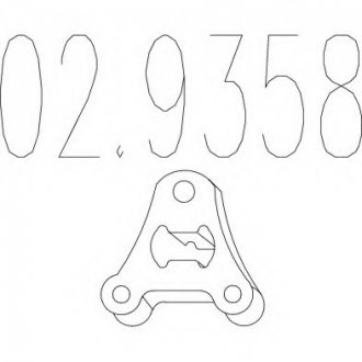 Резиновый елемент кріплення 02.9358