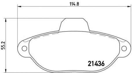 P23096 Brembo Колодки гальмівні дискові