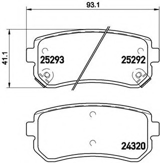 P30051 Brembo Колодки гальмівні дискові