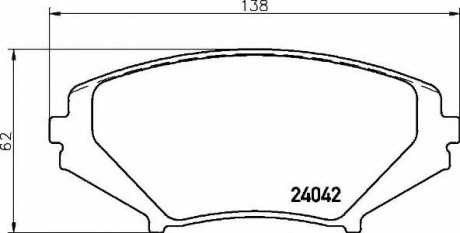 P49034 Brembo Гальмівні колодки дискові