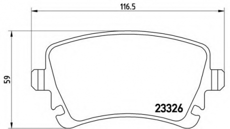 P85064 Brembo Гальмівні колодки дискові